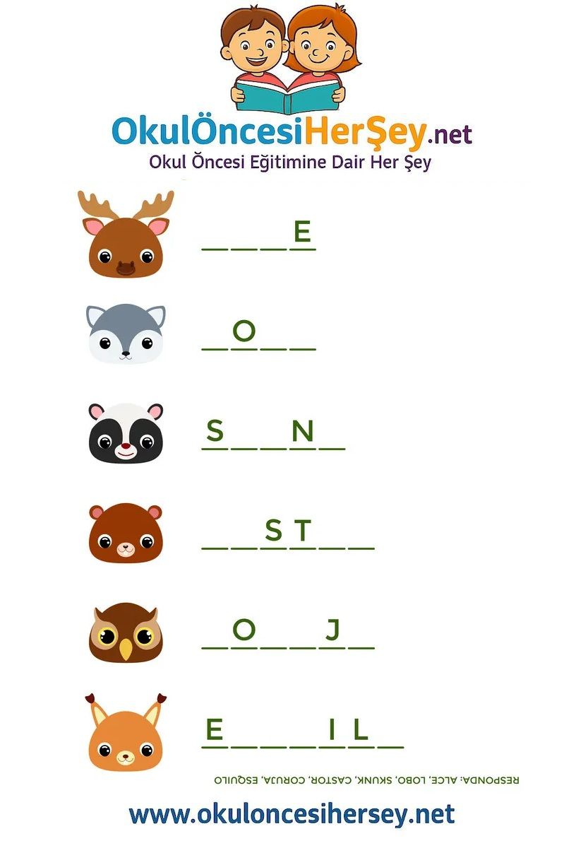 Çocuklar İçin   Hayvanlar  