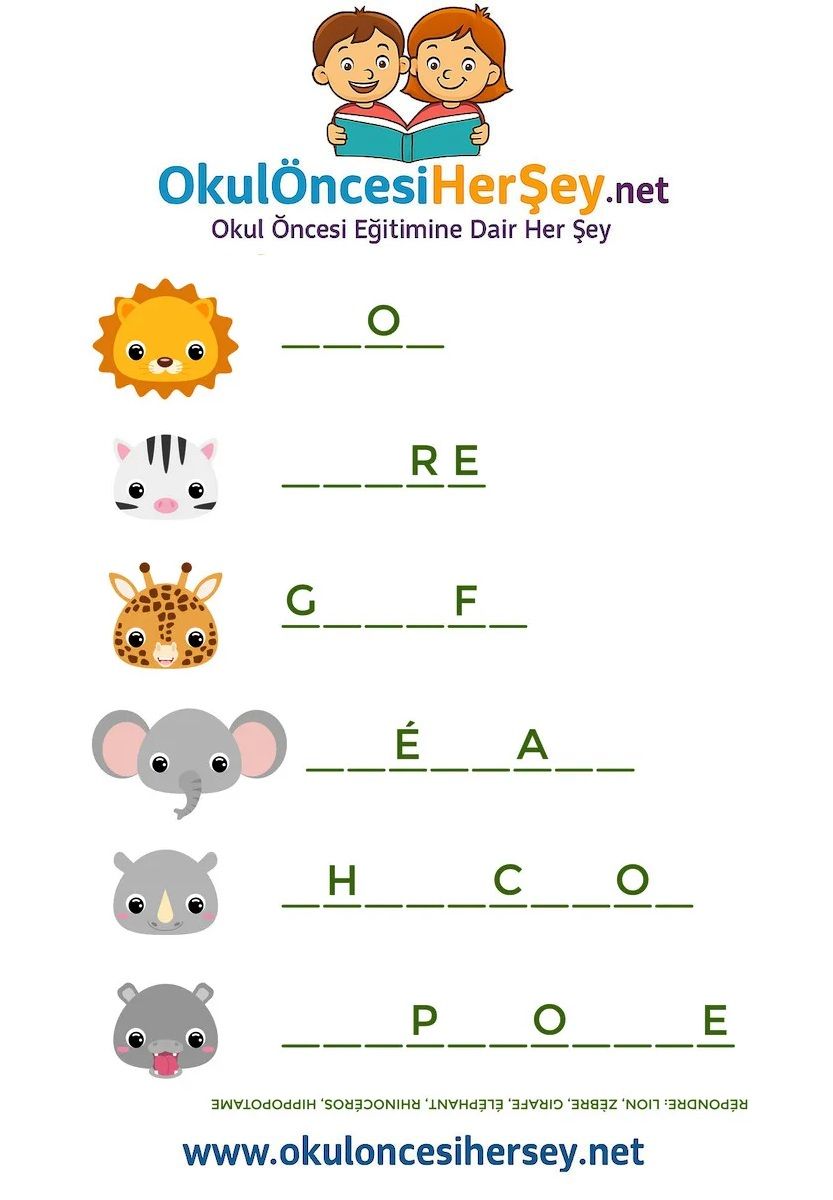 Çocuklar İçin   Hayvanlar  