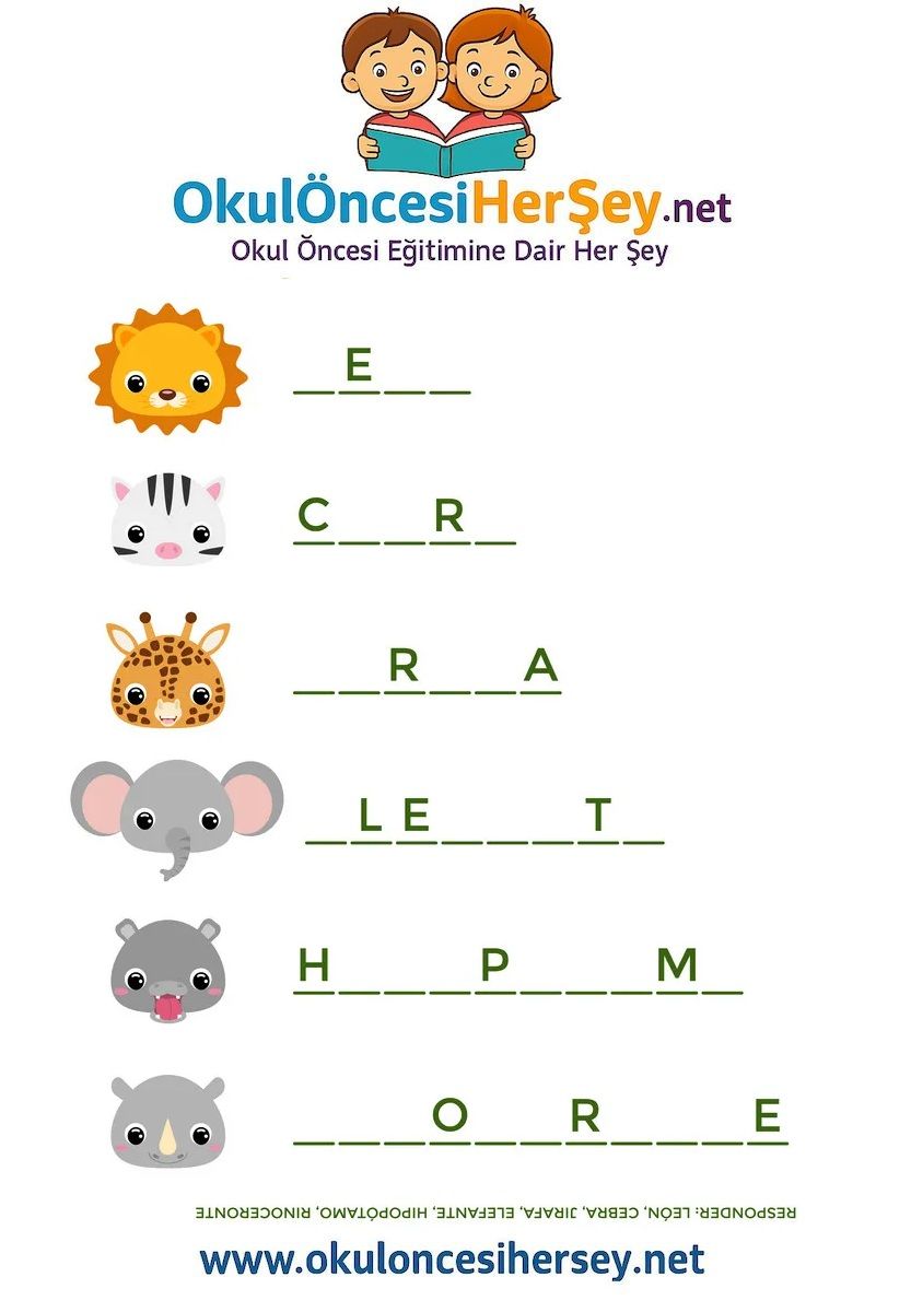 Çocuklar İçin   Hayvanlar  