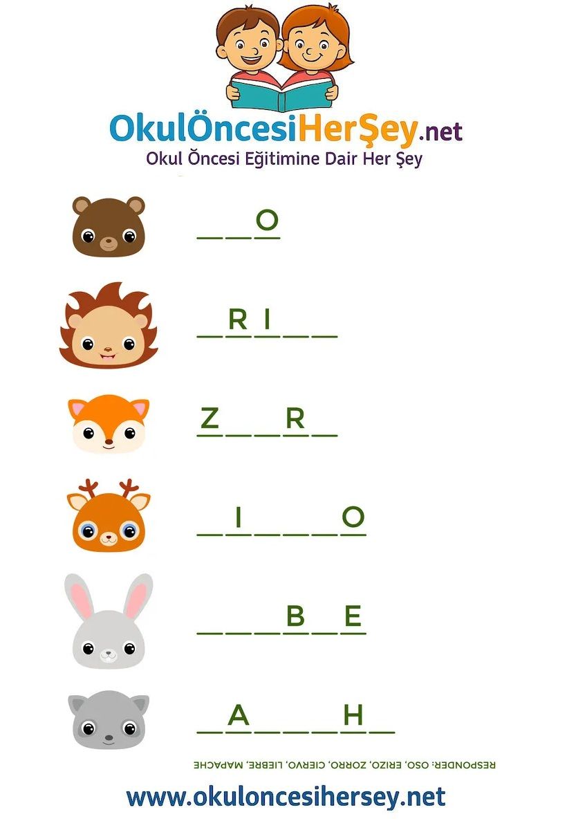 Çocuklar İçin   Hayvanlar  