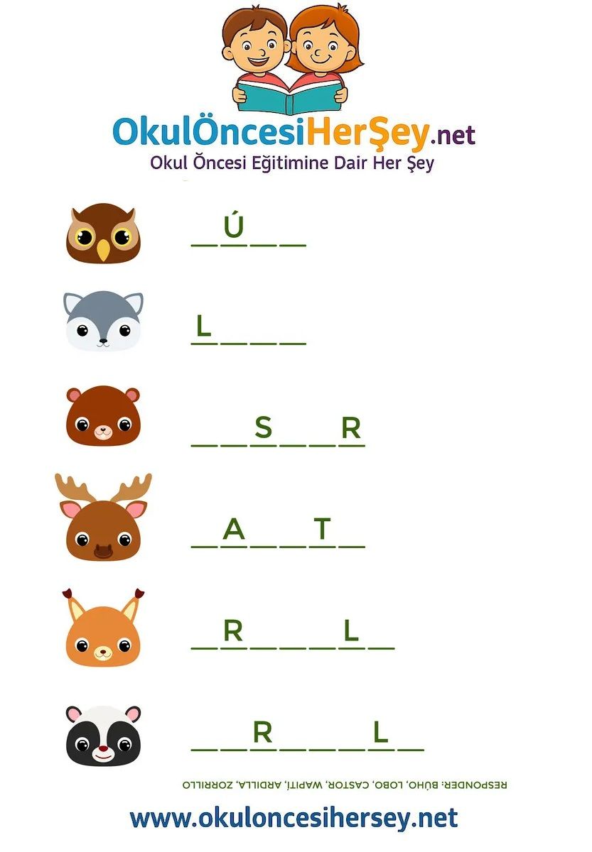 Çocuklar İçin   Hayvanlar  