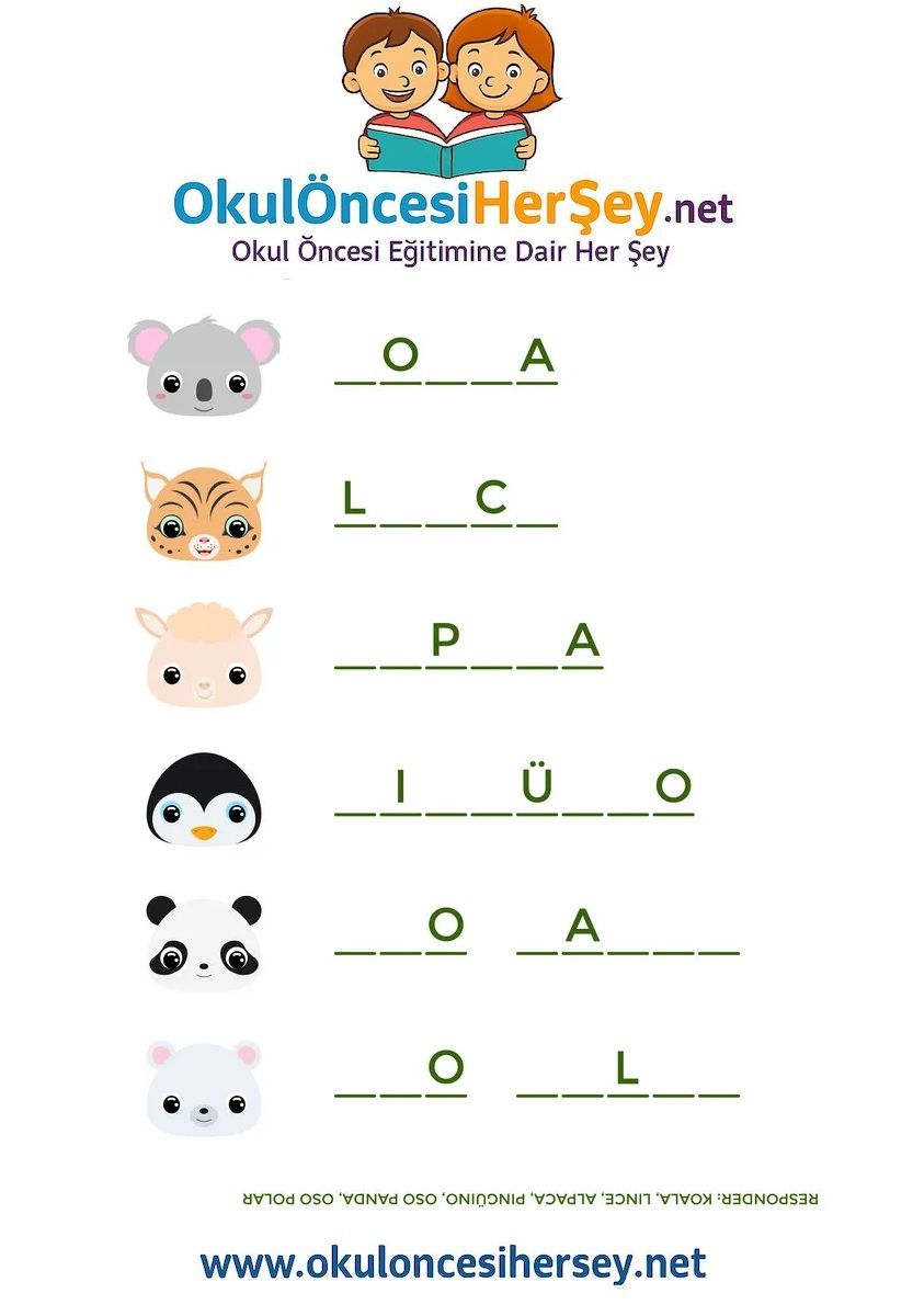 Çocuklar İçin   Hayvanlar  