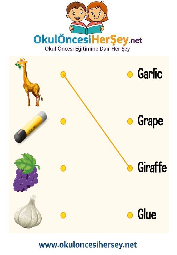 Çocuklar İçin   Eşleştirme  