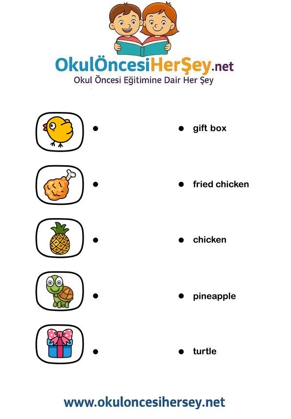 Çocuklar İçin   Eşleştirme  