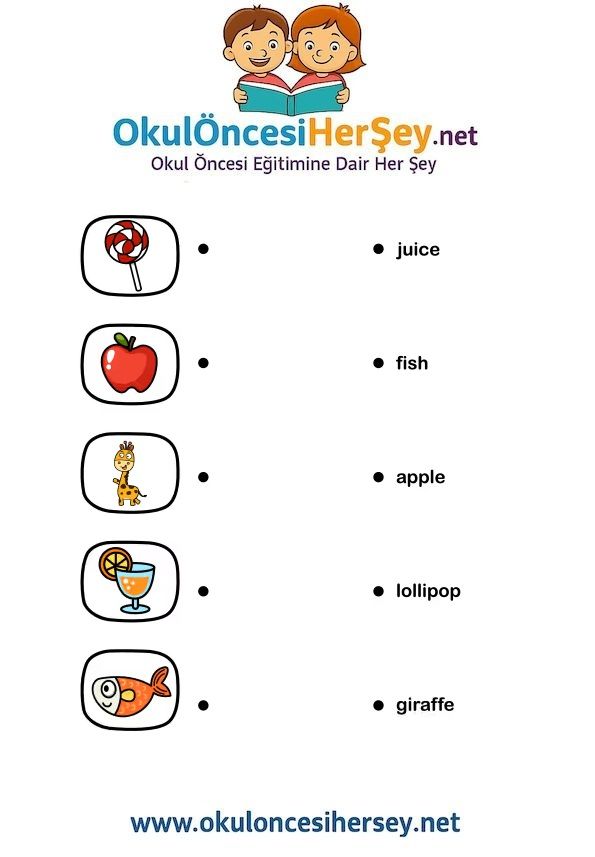 Çocuklar İçin   Eşleştirme  