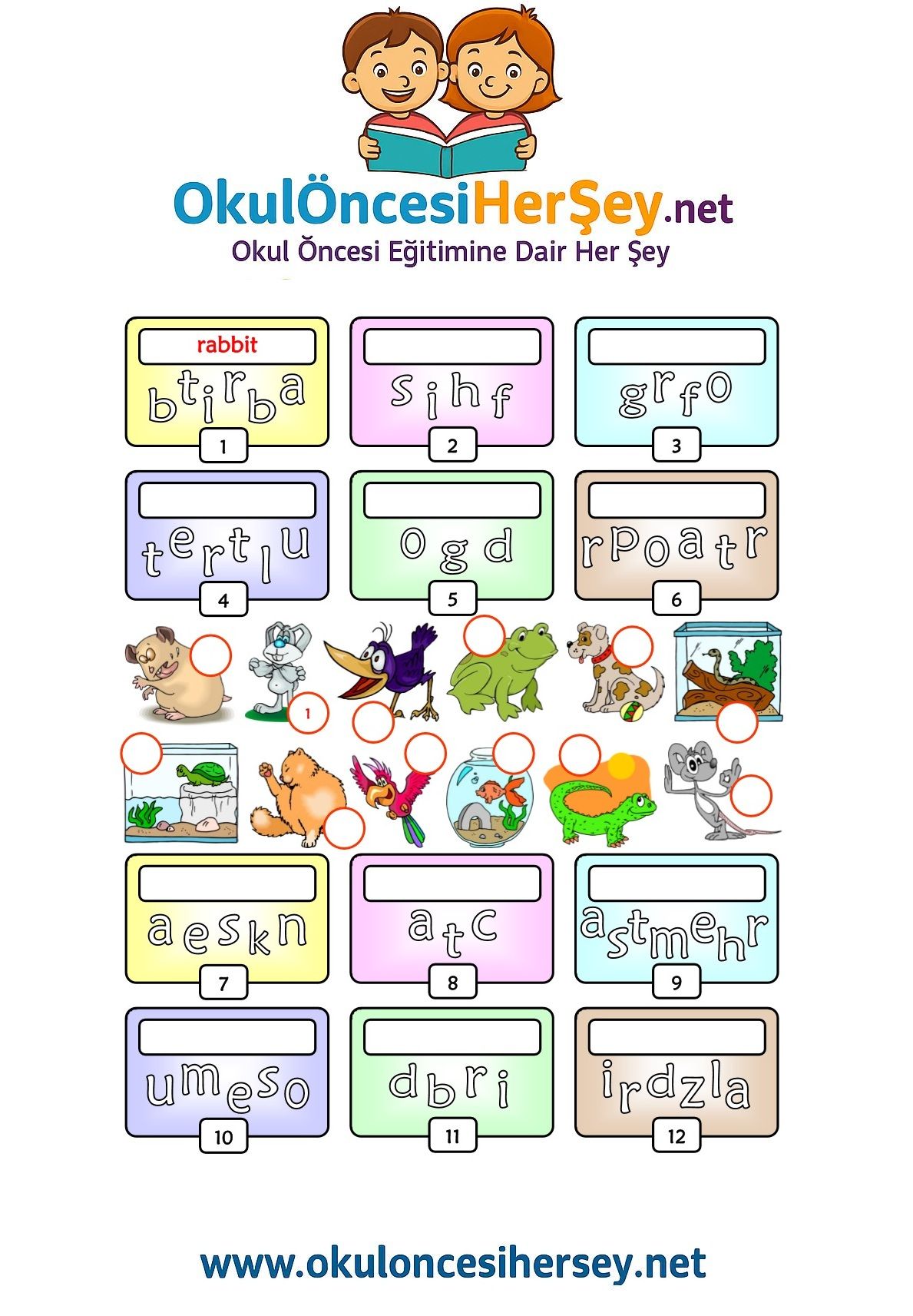  Karışık Harfleri Düzenle  