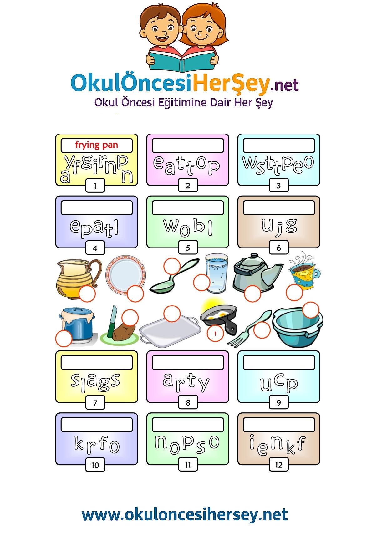 Çocuklar İçin   Karışık Harfleri Düzelt  