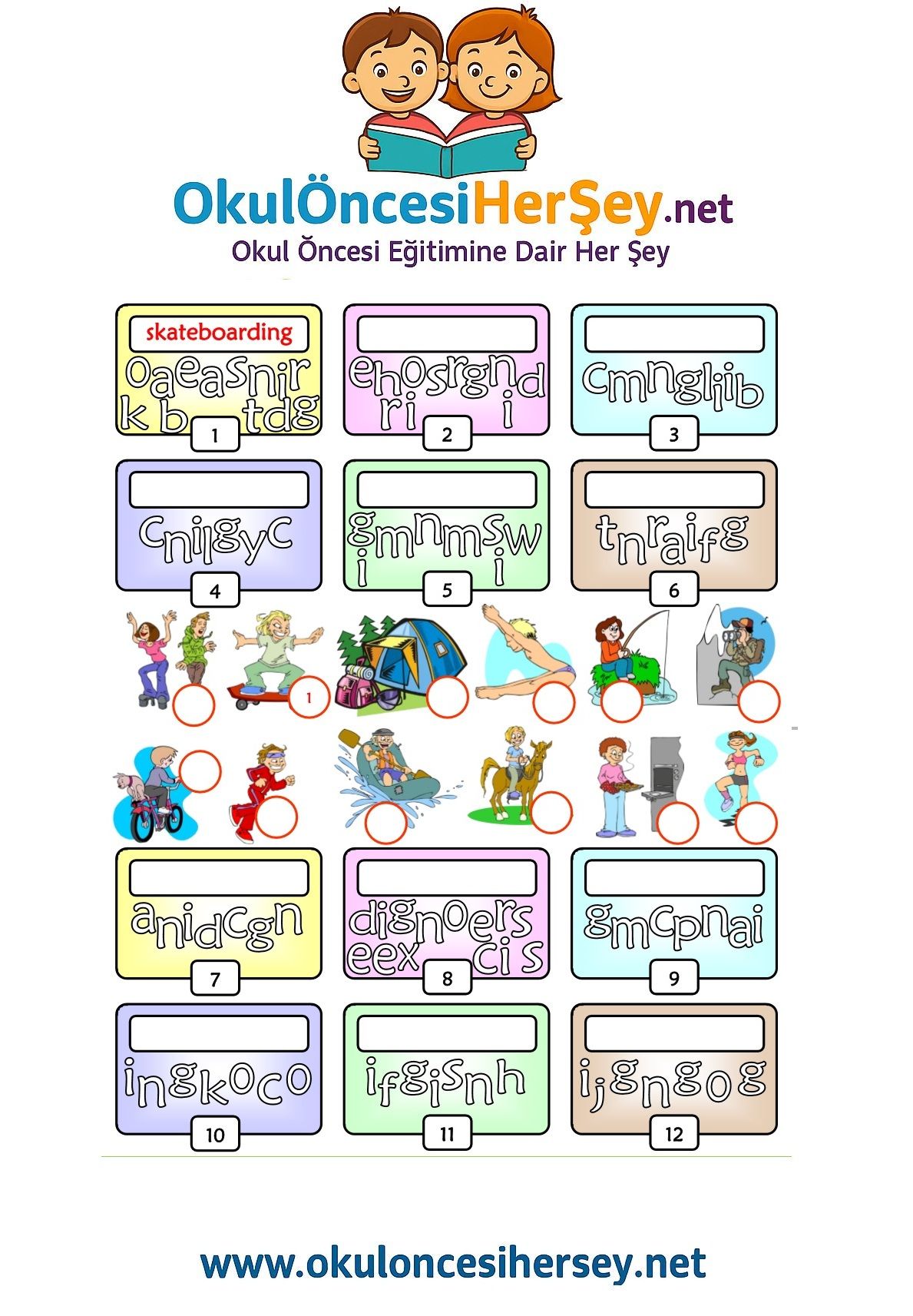 Çocuklar İçin   Karışık Harfleri Düzelt  