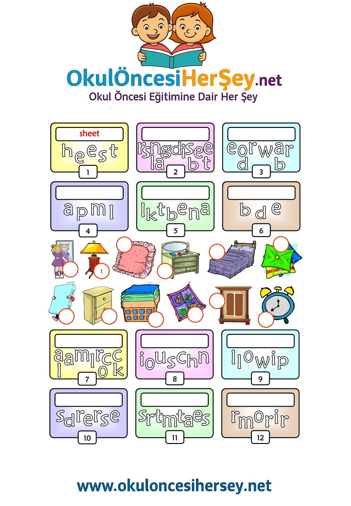 Çocuklar İçin   Karışık Harfleri Düzelt  