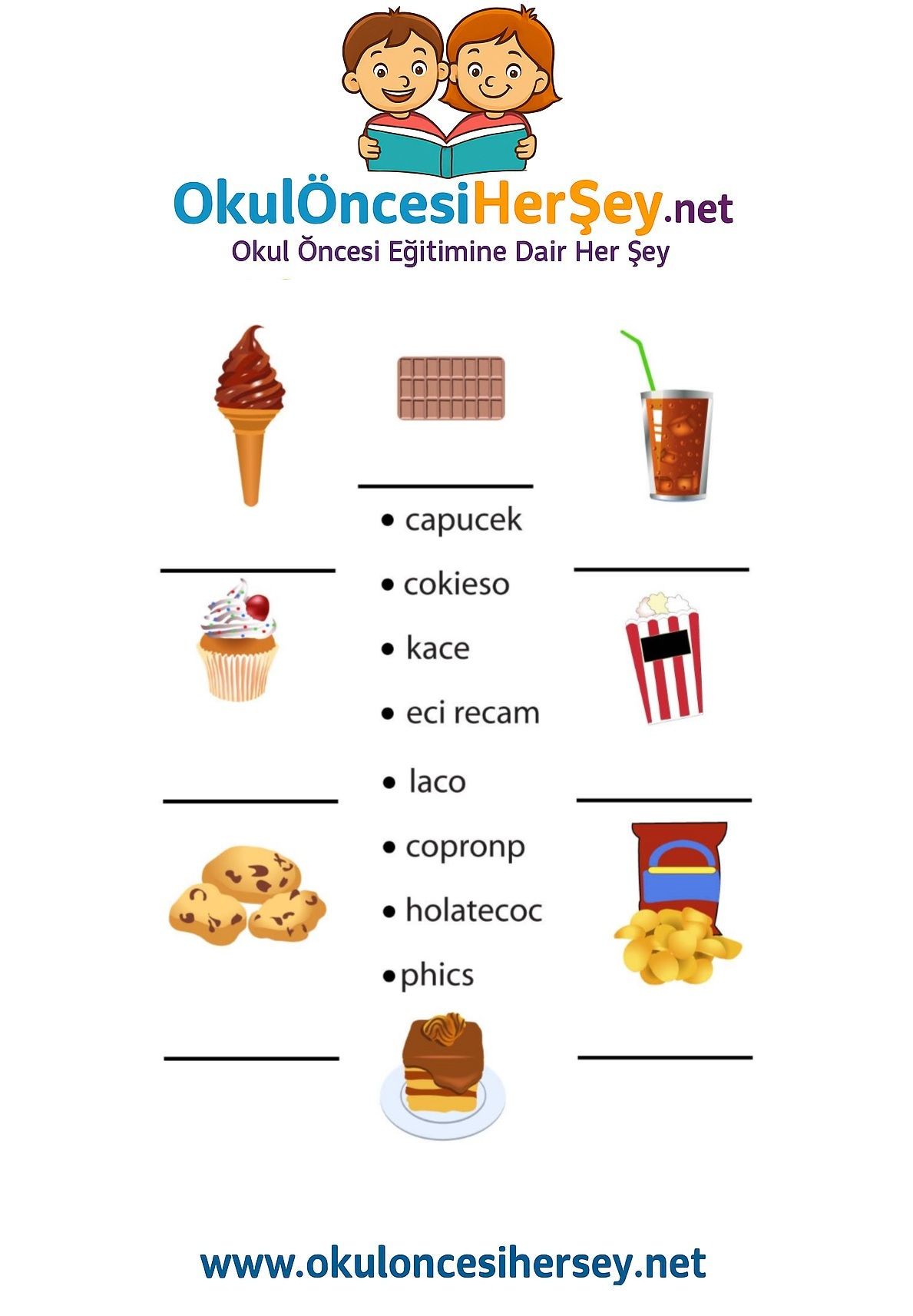 Çocuklar İçin   Karışık Harfleri Düzelt  