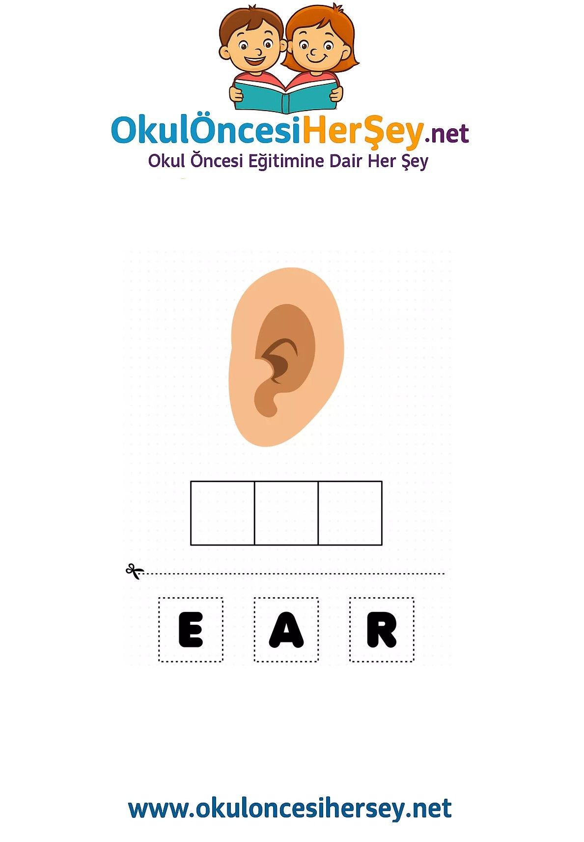 Çocuklar İçin   Karışık Harfleri Düzenle  