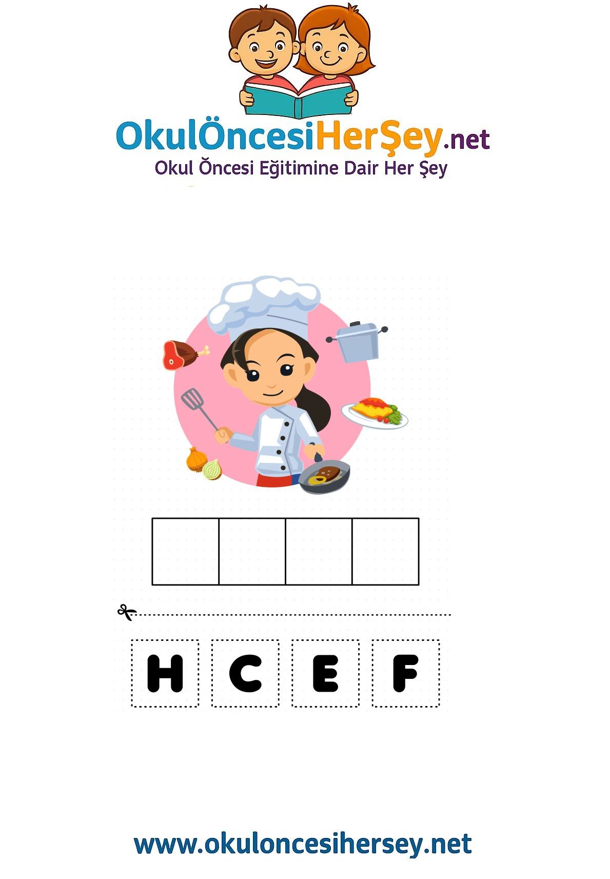 Çocuklar İçin   Karışık Harfleri Düzenle  