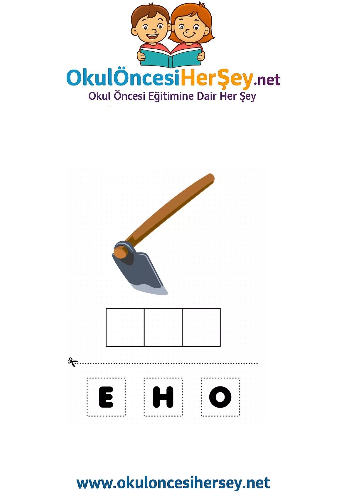 Çocuklar İçin   Karışık Harfleri Düzenle  