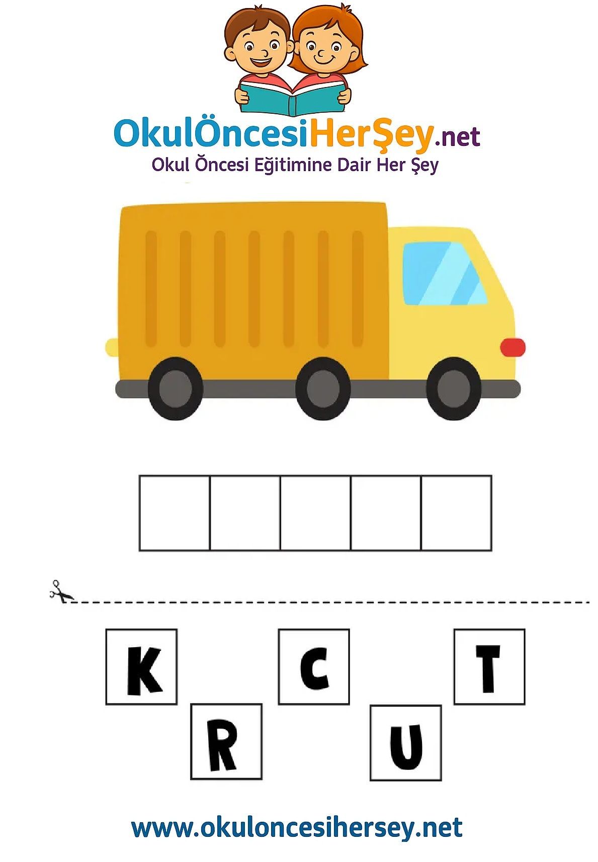 Çocuklar İçin   Karışık Harfleri Düzenle  