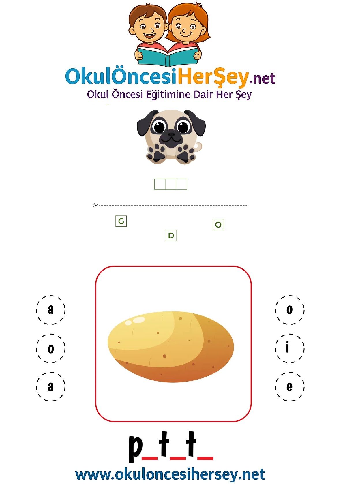 Çocuklar İçin   Karışık Harfleri Düzenle  