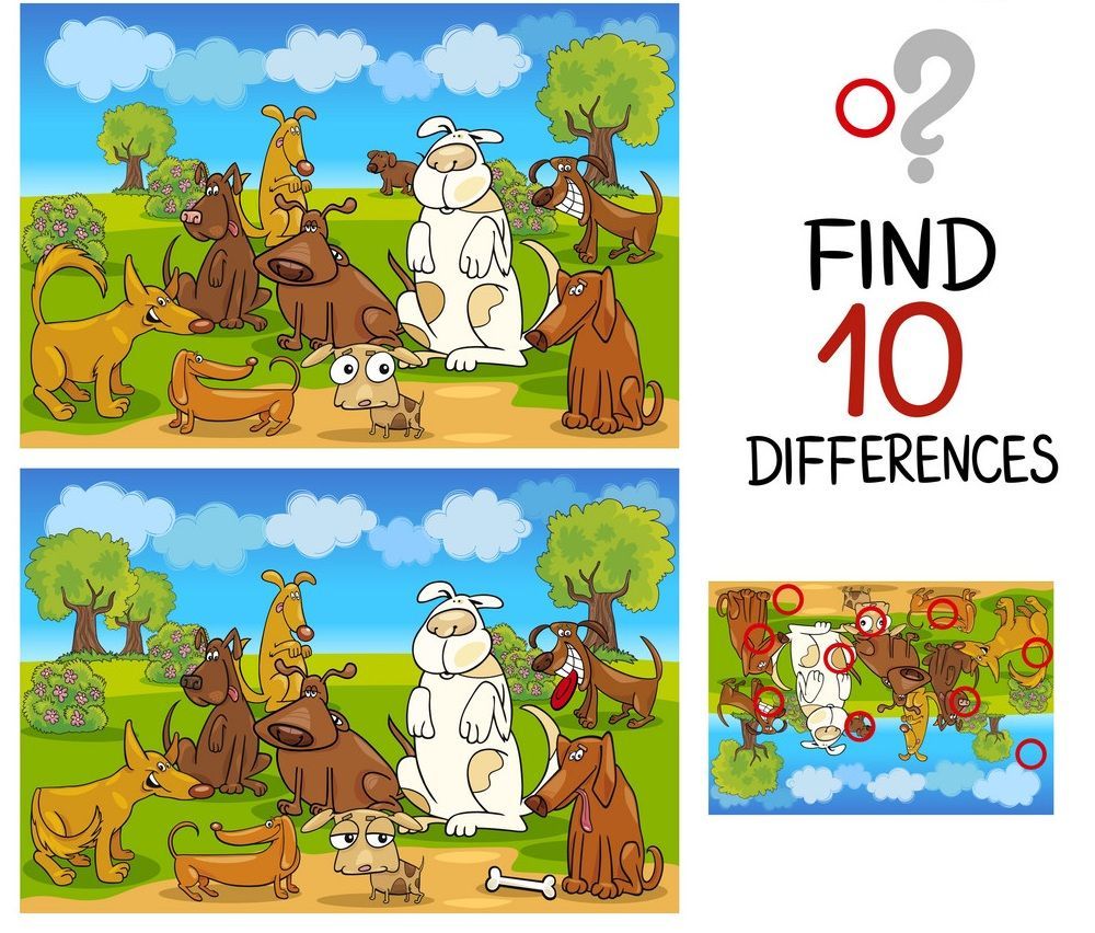 İki Resim Arasındaki 10 Farkı Bul