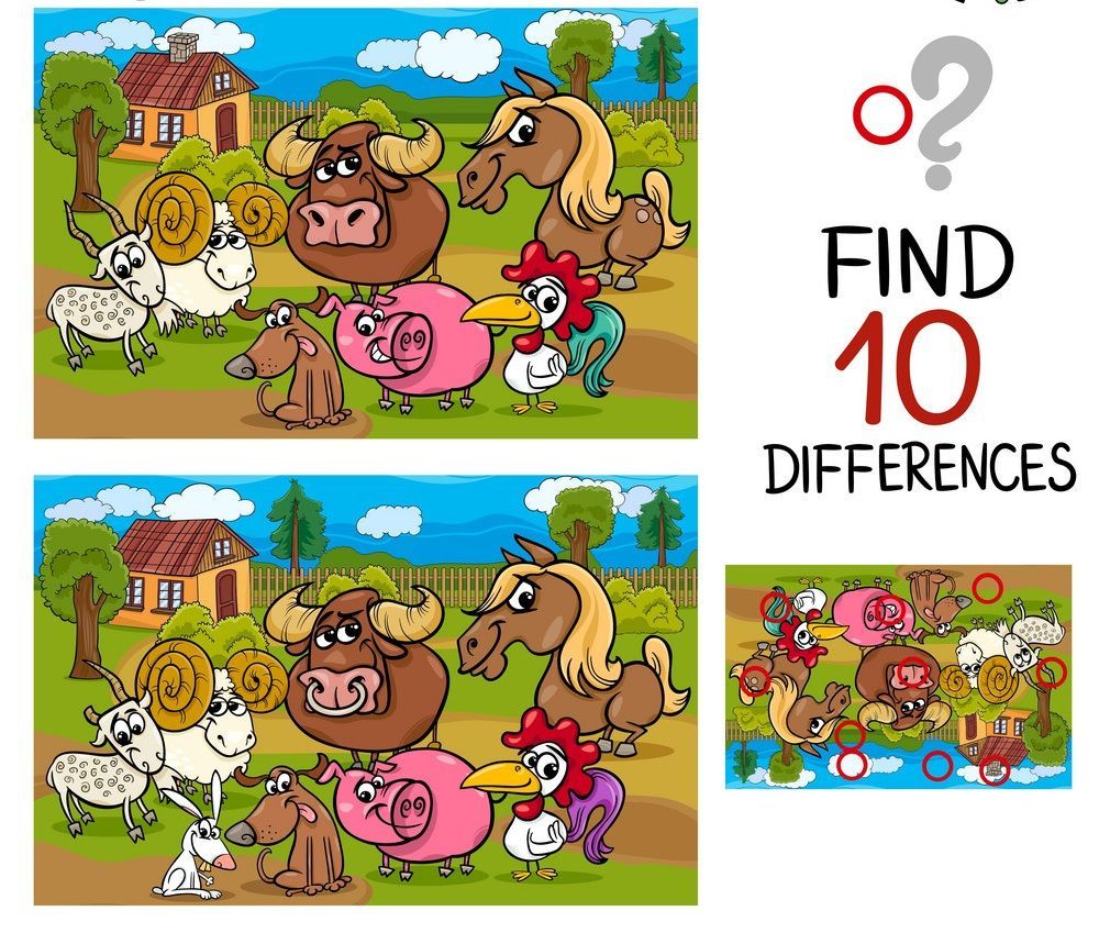 İki Resim Arasındaki 10 Farkı Bul