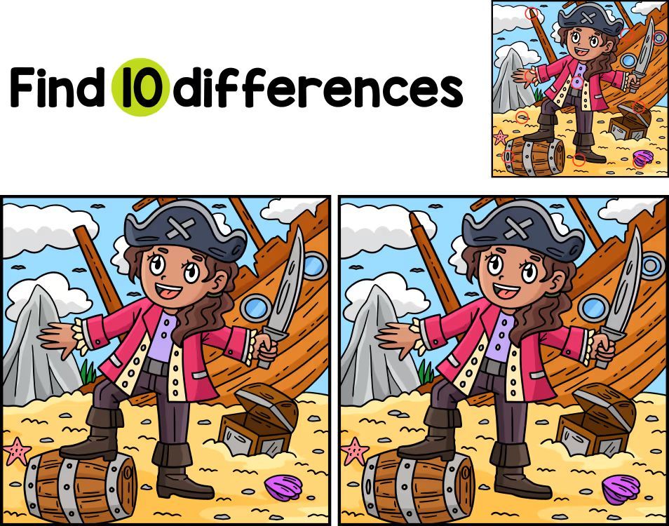 İki Resim Arasındaki 10 Farkı Bul