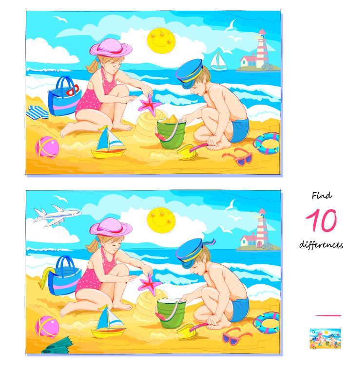 İki Resim Arasındaki 10 Farkı Bul