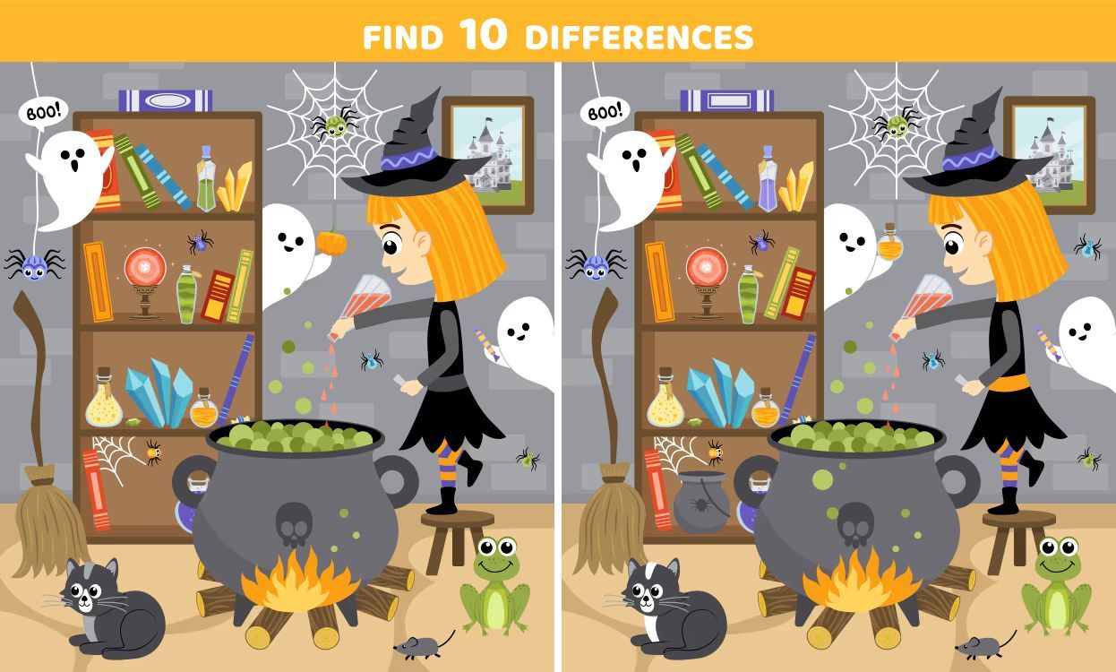 İki Resim Arasındaki 10 Farkı Bul