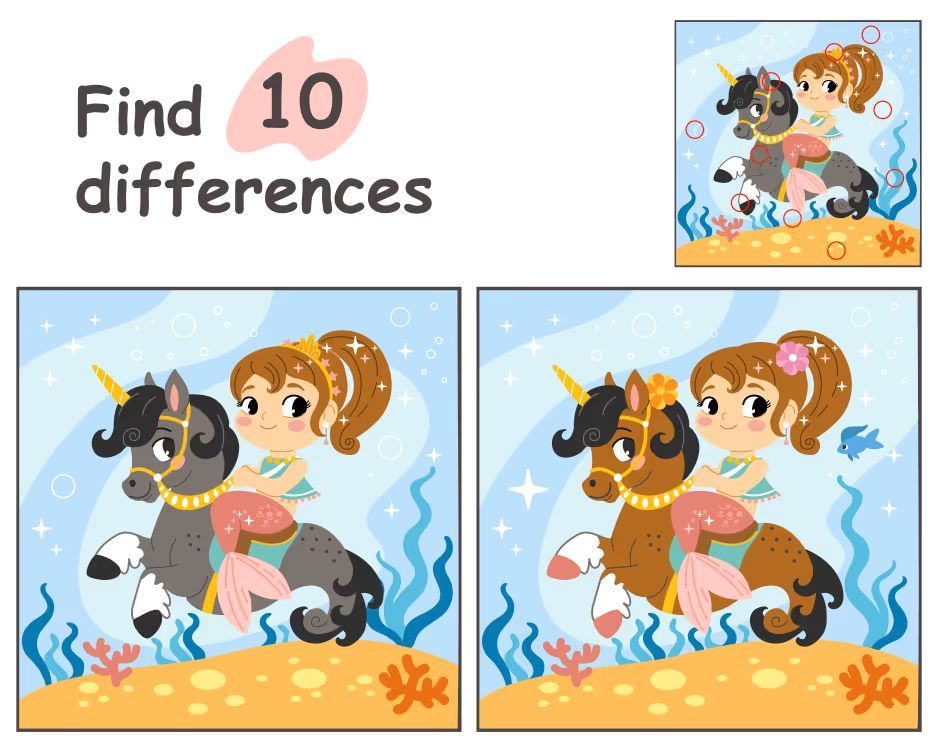 İki Resim Arasındaki 10 Farkı Bul