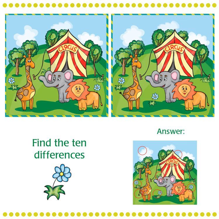 İki Resim Arasındaki 10 Farkı Bul