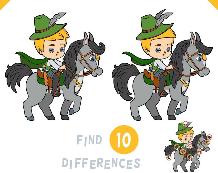 İki Resim Arasındaki 10 Farkı Bul