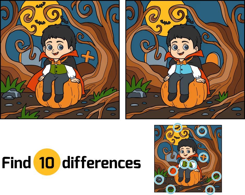 İki Resim Arasındaki 10 Farkı Bul