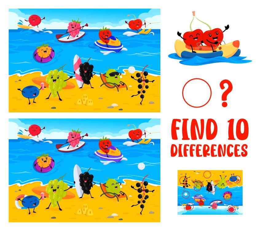 İki Resim Arasındaki 10 Farkı Bul