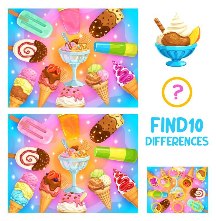 İki Resim Arasındaki 10 Farkı Bul