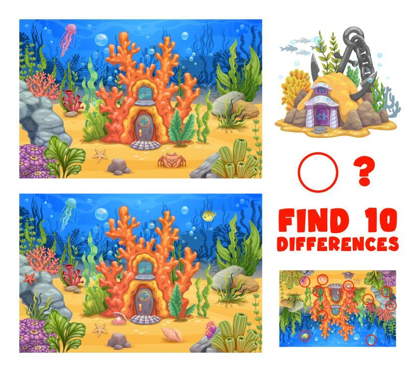 İki Resim Arasındaki 10 Farkı Bul