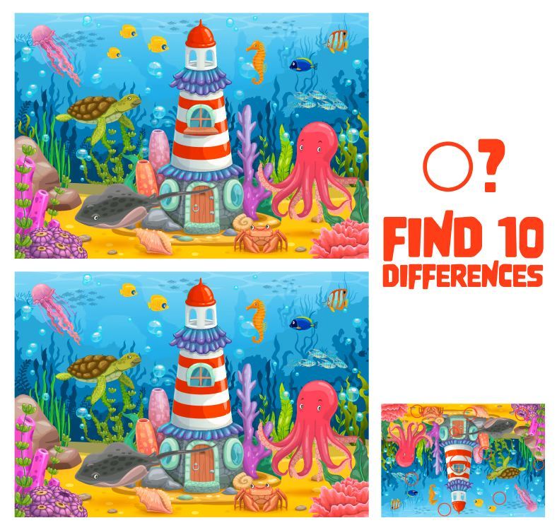 İki Resim Arasındaki 10 Farkı Bul