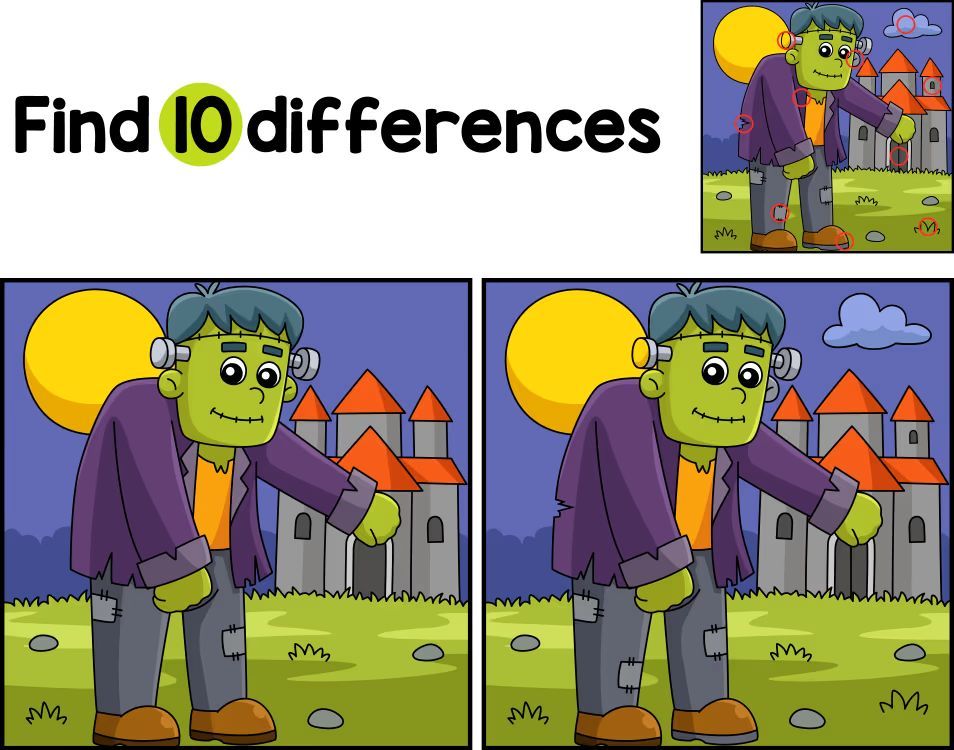 İki Resim Arasındaki 10 Farkı Bul