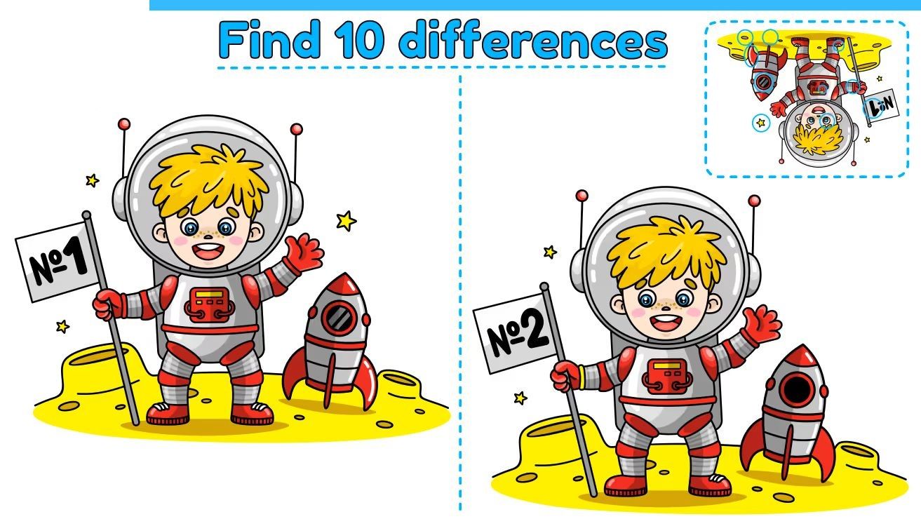İki Resim Arasındaki 10 Farkı Bul