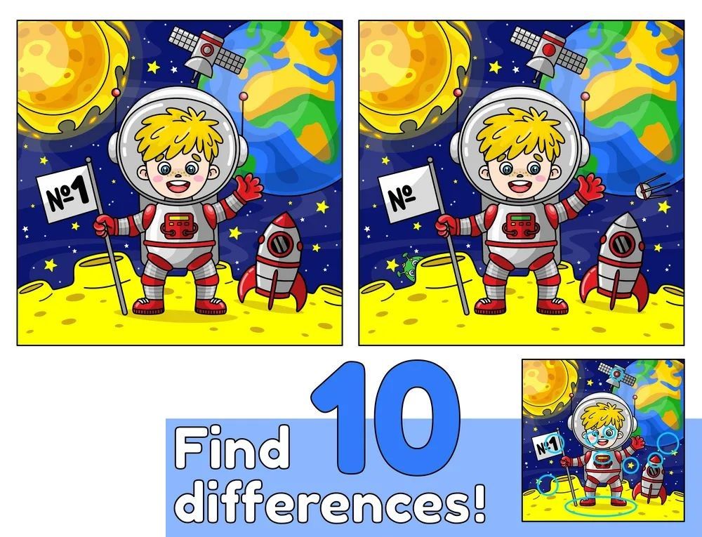 İki Resim Arasındaki 10 Farkı Bul