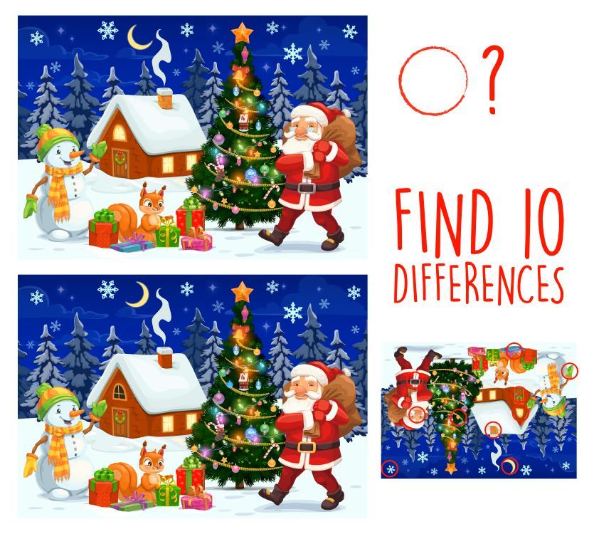 İki Resim Arasındaki 10 Farkı Bul