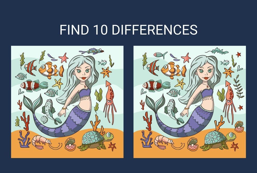 İki Resim Arasındaki 10 Farkı Bul