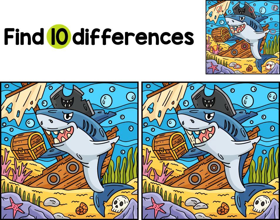 İki Resim Arasındaki 10 Farkı Bul