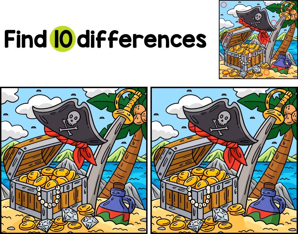 İki Resim Arasındaki 10 Farkı Bul