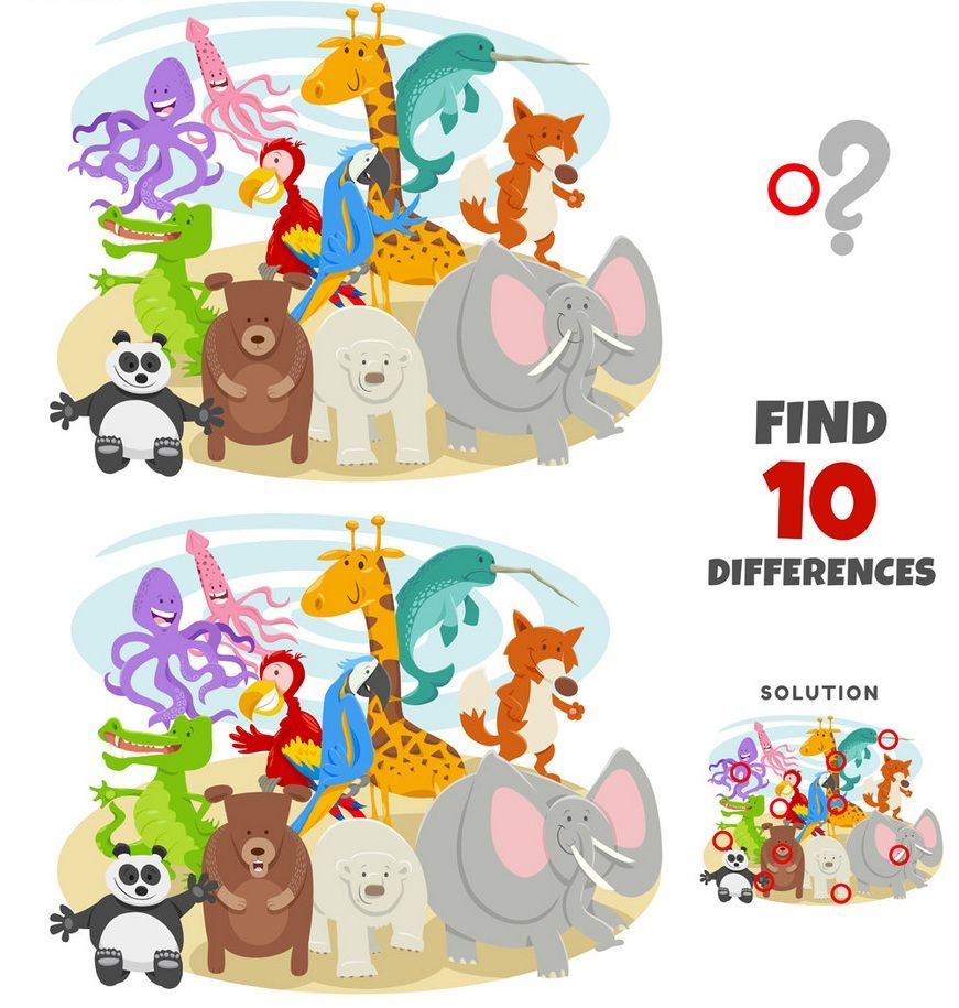 İki Resim Arasındaki 10 Farkı Bul