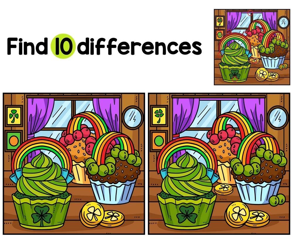 İki Resim Arasındaki 10 Farkı Bul