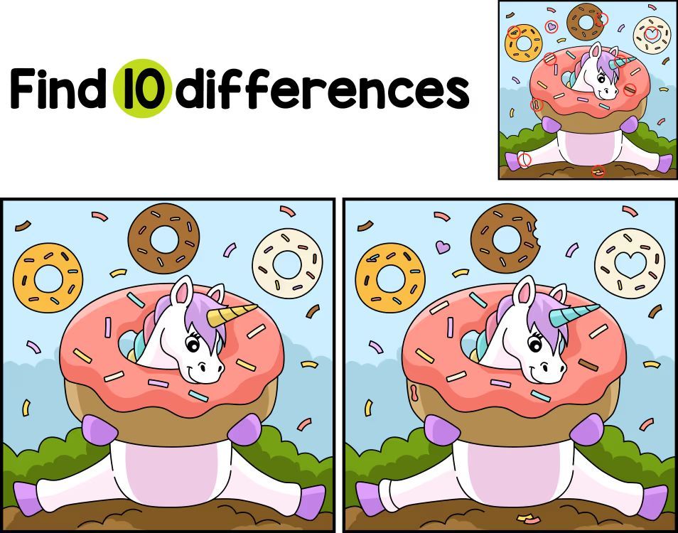 İki Resim Arasındaki 10 Farkı Bul