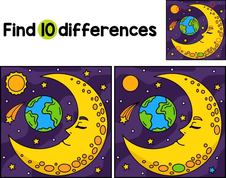 İki Resim Arasındaki 10 Farkı Bul