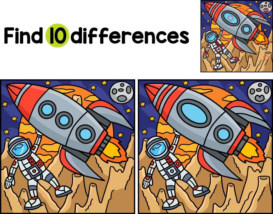 İki Resim Arasındaki 10 Farkı Bul
