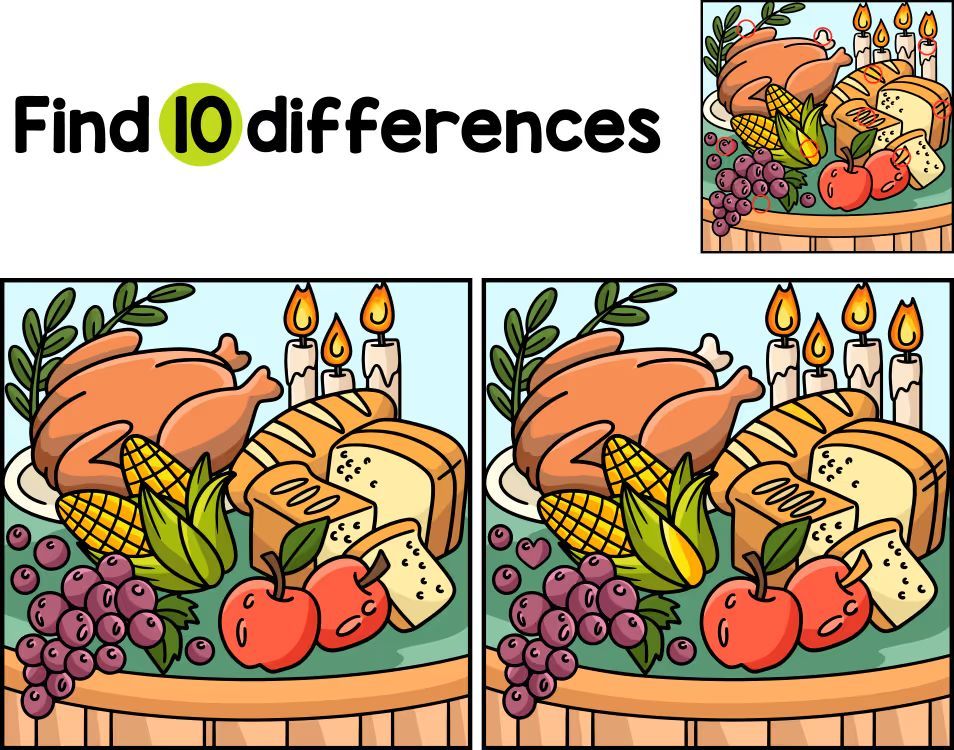 İki Resim Arasındaki 10 Farkı Bul