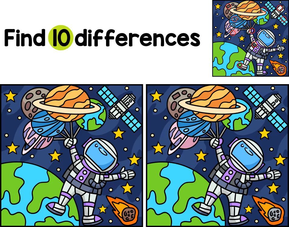 İki Resim Arasındaki 10 Farkı Bul