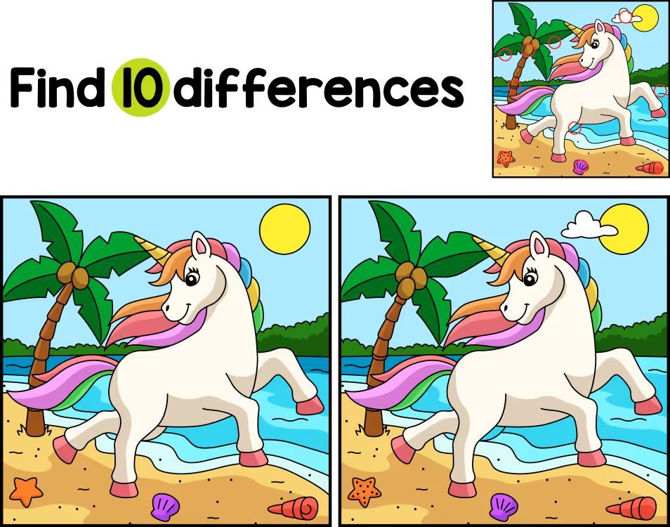 İki Resim Arasındaki 10 Farkı Bul