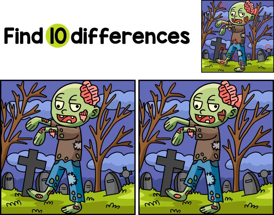 İki Resim Arasındaki 10 Farkı Bul