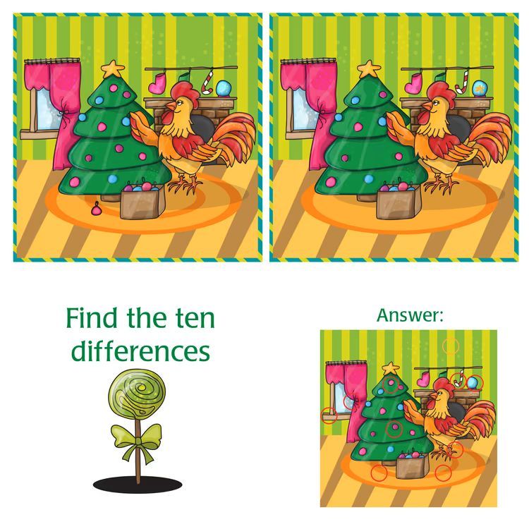 İki Resim Arasındaki 10 Farkı Bul