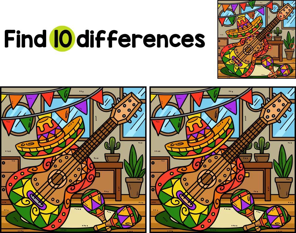 İki Resim Arasındaki 10 Farkı Bul